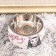 Pet stainless steel cartoon food bowl non-slip and easy to clean, universal for cats and dogs Pet stainless steel cartoon food bowl non-slip and easy to clean, universal for cats and dogs