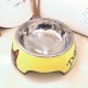 Pet stainless steel cartoon food bowl non-slip and easy to clean, universal for cats and dogs Pet stainless steel cartoon food bowl non-slip and easy to clean, universal for cats and dogs