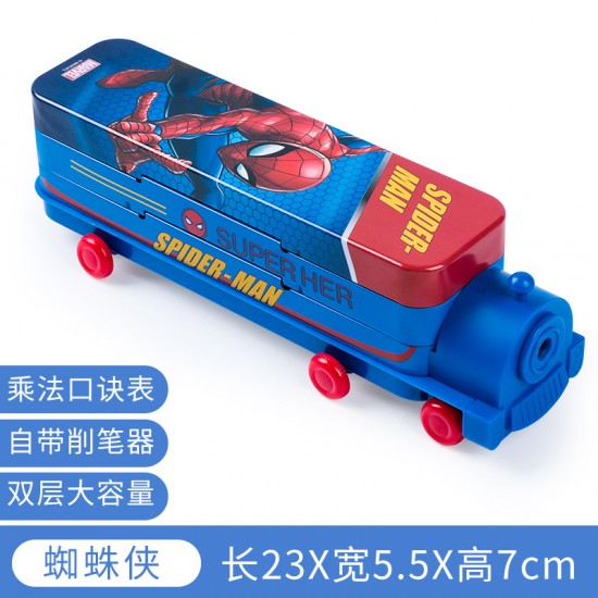 Genuine Disney creative cute cartoon double-decker train multifunctional creative iron pencil case Genuine Disney creative cute cartoon double-decker train multifunctional creative iron pencil case