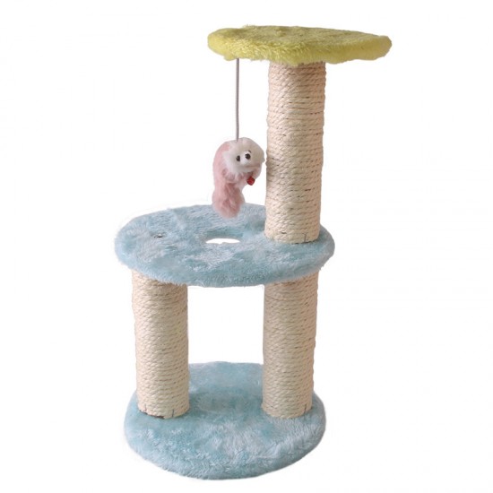 Pet toy sisal plush three-layer circular cat climbing frame Pet toy sisal plush three-layer circular cat climbing frame