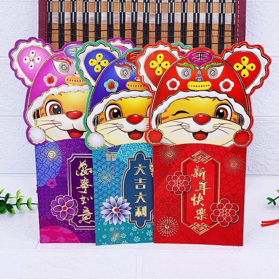 The Year of the Tiger is a new laser cute red packet The Year of the Tiger is a new laser cute red packet